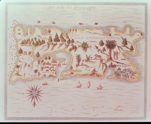 Map of the Island of Puerto Rico, 1599